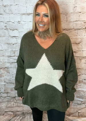Oversized Star Jumper Best Fits 16-26