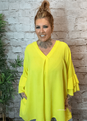 May V-neck blouse best fits 16-26