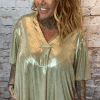 Athena Metallic V-neck top best fits 16-24 NO RETURNS ON SALE ITEMS - Image 2