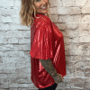 Athena Metallic V-neck top best fits 16-24 NO RETURNS ON SALE ITEMS - Image 3