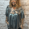 Athena Metallic V-neck top best fits 16-24 NO RETURNS ON SALE ITEMS - Image 6