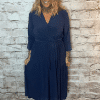 Maggie Wrap Dress best fits 14-24 - Image 4