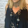 233 Black beaded Necklace
