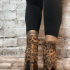 Leopard print kitten heel boots  "No Returns On Sale Items" - Image 2