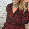 Glitter bomb wrap dress best fits 16-24 "No Returns On Sale Items"