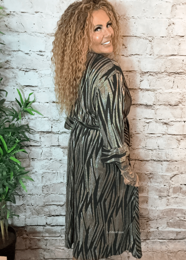 Mariah glitter wrap dress best fits 16-24 - Image 6