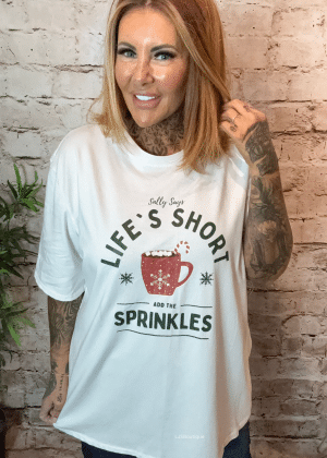 Sally says Christmas t-shirt best fits 16-24