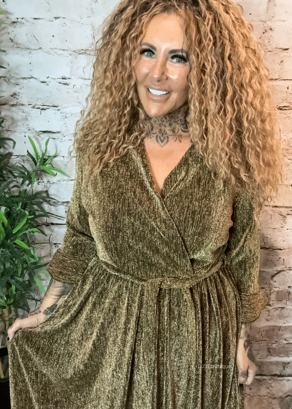 Diva Sparkle Wrap Dress best fits 16-24 - Image 3