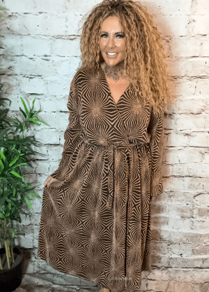 Gabriella Glitter Wrap Dress best fits 14-26