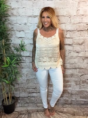 Dori white jeggings