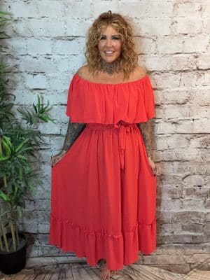 Phoebe Bardot dress best fits 16-24