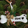 103 – Personalized Christmas Tree Decorations -Dog Bone “No Returns On Sale Items”