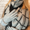Aztec Scarf and Gloves Gift Set