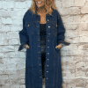 Long denim jacket