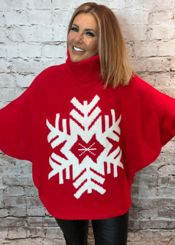 Snow is Falling chunky knit jumper best fits 16-24 - Image 4