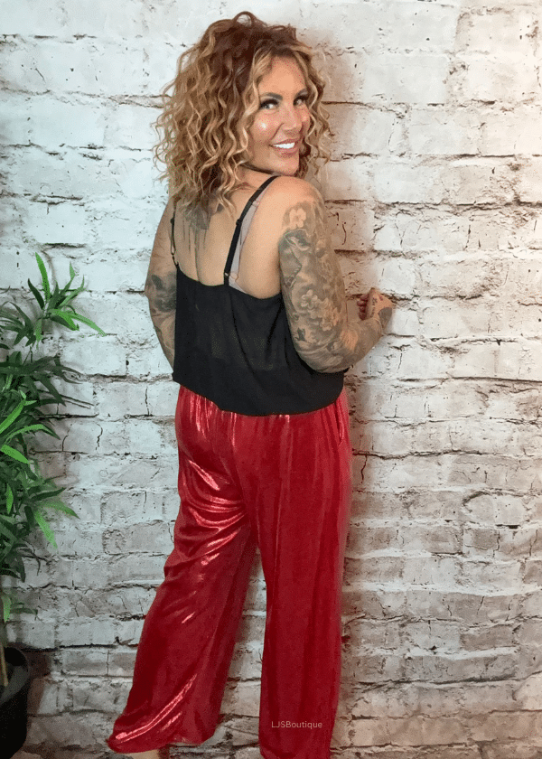 Noel metallic Trousers best fits 14-24 - Image 7