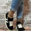 Retro-Inspired Black trainers  *Restock* No Returns on sale items - Image 4