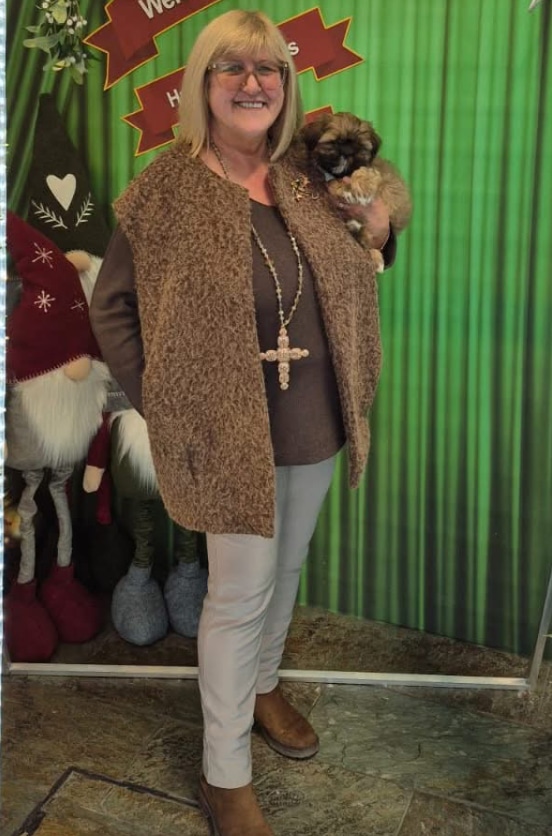 Smaller Myka Mohair style waistcoat best fits 14-22 no returns on sale items - Image 12