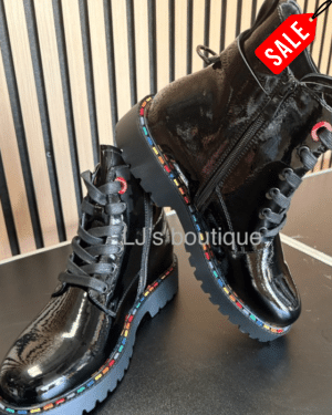 Black Rainbow Boots No returns on sale items