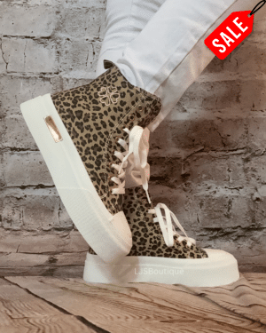 713 Leopard print High top (TRAINERS) No returns on sale items