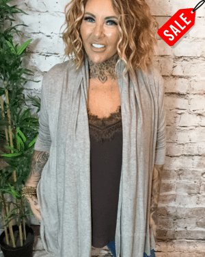 Sweetheart cardigan best fits 14-22 “No Returns On Sale Items”