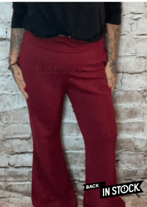 Debbie High waisted flare trousers (Shorter)