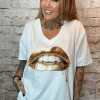 Bite me V-neck T-shirt best fits 16-24 "Restocked" - Image 3