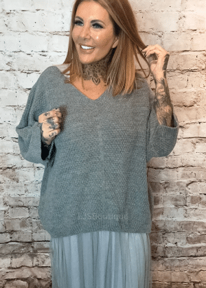 The Vivienne jumper dress best fits 14-22  "No Returns On Sale Items"