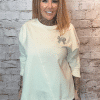 Clover hanky hem sweater top best fits 10-18 - Image 3