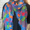 551 Multi colour seahorse print scarf