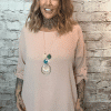 Bernadette Necklace bat wing top best fits 14-20 - Image 3