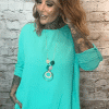 Bernadette Necklace bat wing top best fits 14-20