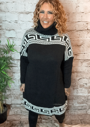 Georgina Turtle neck jumper dress best fits 16-24