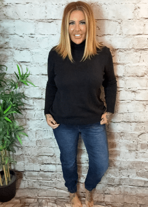 Dark Denim Premium Cargo Magic Jeans With Elasticated Cuff