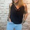 Light denim bling wide leg jeans