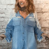 Penelope denim shacket best fits 16-26 - Image 4