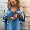 Penelope denim shacket best fits 16-26