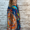 Orange inspired silky long kaftan - Image 3