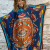 Orange inspired silky long kaftan - Image 2