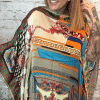 Mocha LV inspired silky long kaftan - Image 3