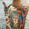 Mocha LV inspired silky long kaftan - Image 4