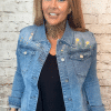 Flower power G-smack denim jacket
