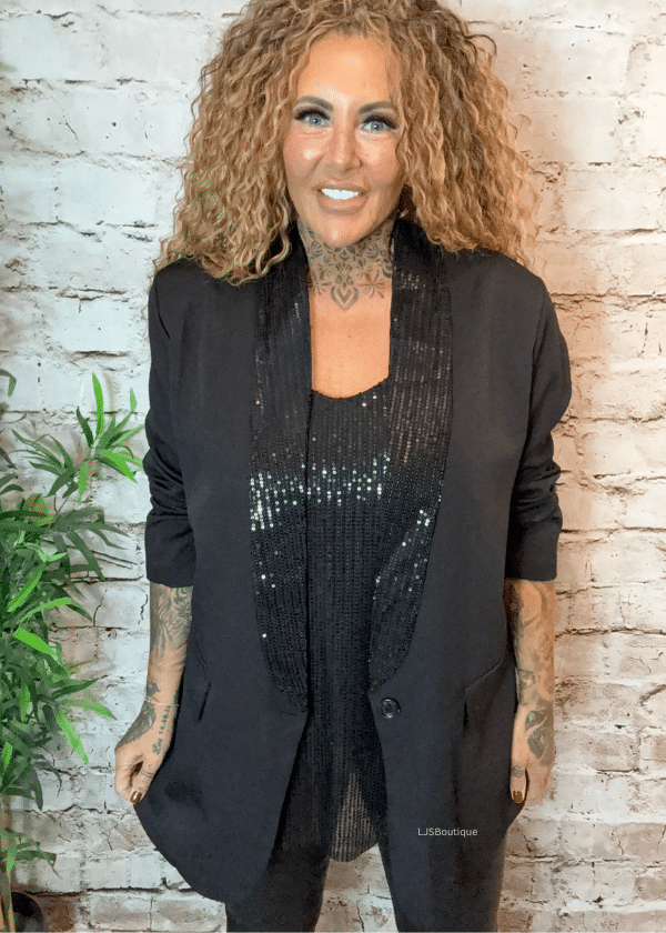 Angel Sequin Blazer best fits 14-22 - Image 11