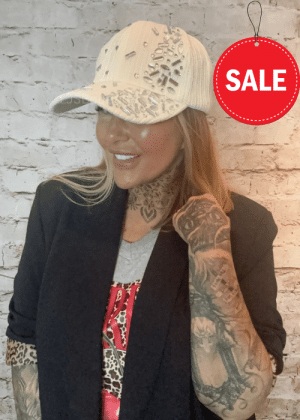 629 Embellished baseball cap  No returns on sale items