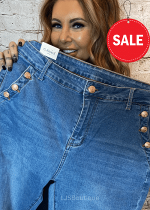 Katya Flared  jeans ( G smack) no returns on sale items