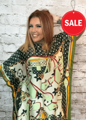 702 LV Inspired silky kaftan NO RETURNS ON SALE ITEMS
