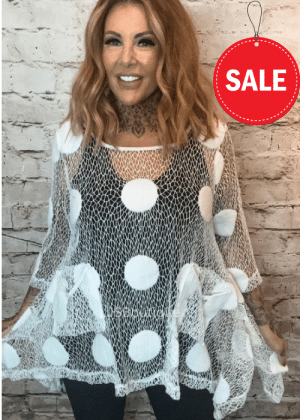 Nori Crochet overlay top best fits 12-18 No returns on sale items