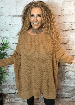 Elizabeth Chunky knit oversized jumper Best Fits 16-26