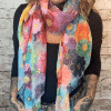 026 Flower print scarf