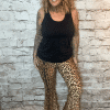 Animal print Flared leggings